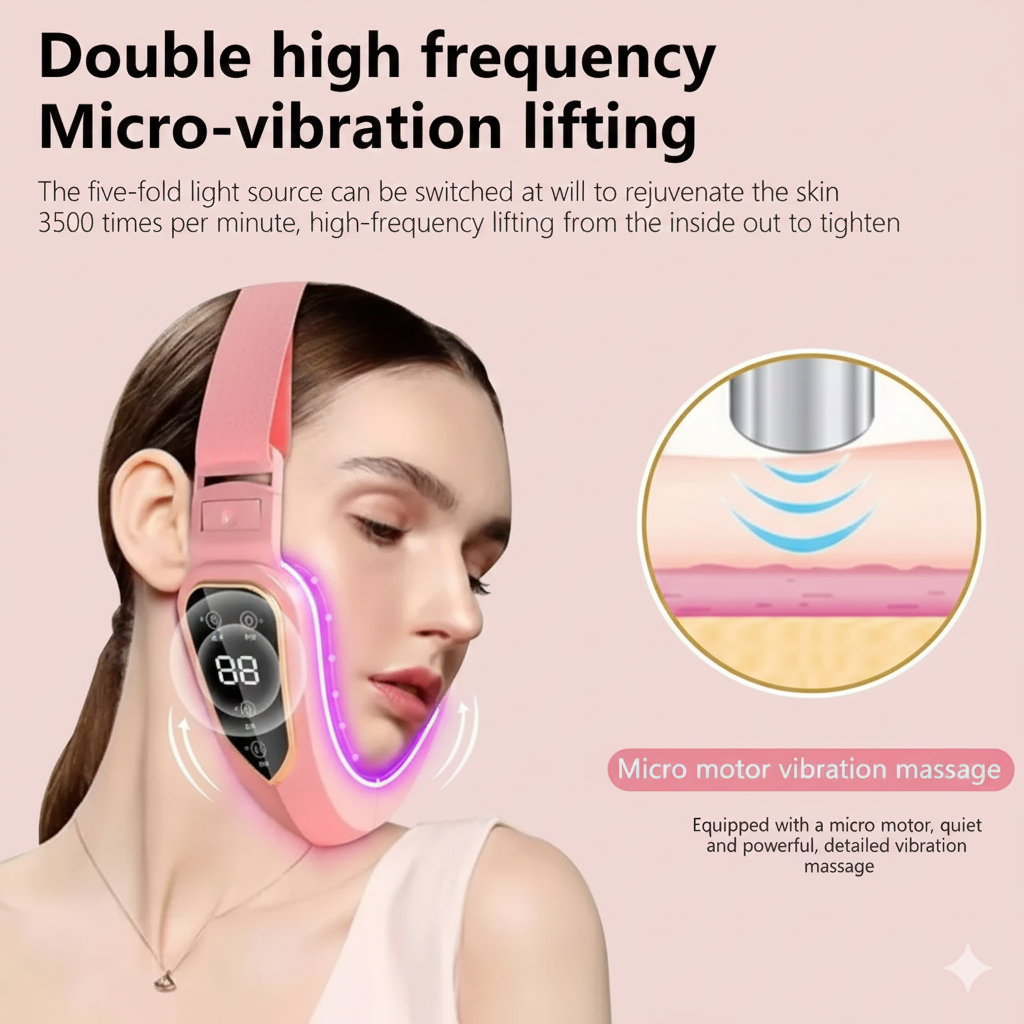 Liftley Double Chin Reducer PRO - Heated LED Facial Lifting Device